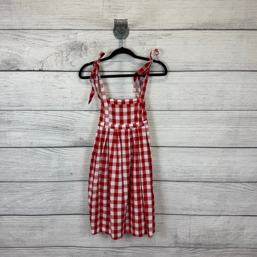 Old Navy Red and White Checkered Mini Dress